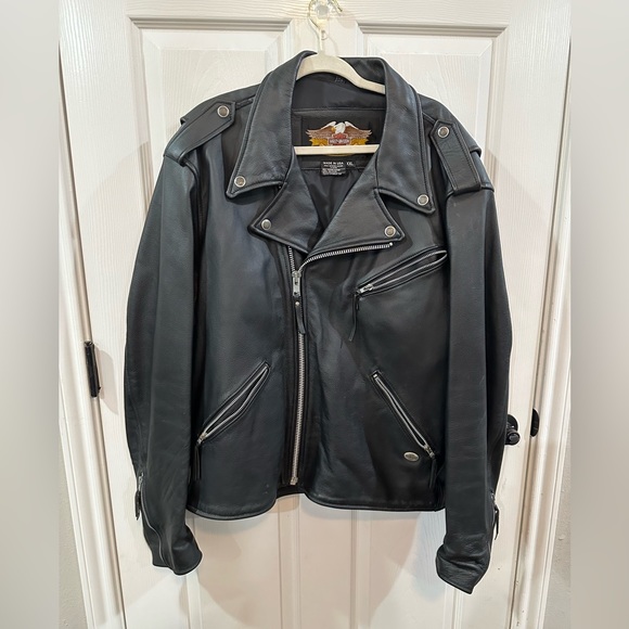 Harley-Davidson leather jacket. Black XXL - Picture 2 of 9